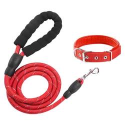 2m3m reflective extended dog collar leash dog leash walking dog Teddy golden retriever pet large medium and small dog