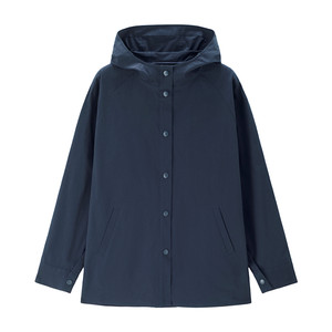 Giordano trench coat women's 2026 spring new outdoor raglan mid-length hooded jacket women 13375107