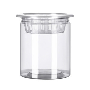 Hydrophilic utensils plastic transparent cylindrical flower pot vegetable bean seeds meaty lychee sweet potato planting basket planting bottle