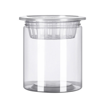 Transparent plastic basin with planting basket water petri utensils vegetables