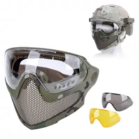 WST Pilot Camouflage Mask CS Тактическая наружная защита лиц в поклонниках Армии в носях/быстрого направляющего с полной маской для лица