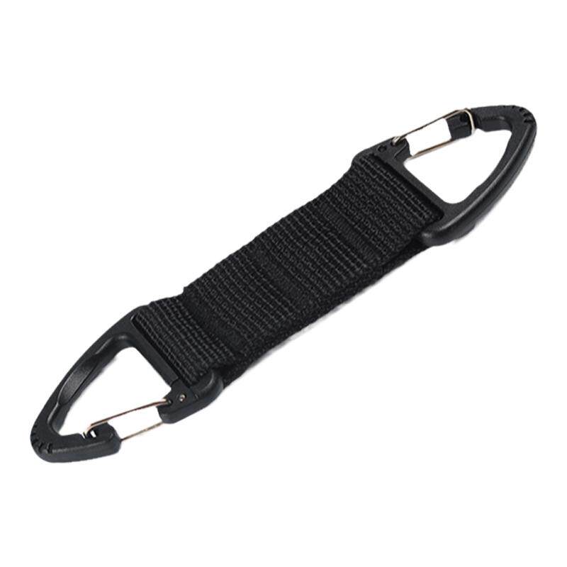 Ceinture Nylon Randonnée Avec Mousqueton Triangulaire - Sangle Double Face Ajustable 12cm