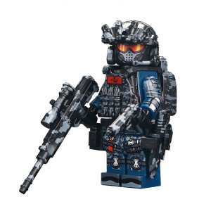 
Delta Veyron SWAT minifigure weapons and equipment military special forces building block soldier model children's assembly toys
