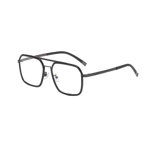 
Pasha 2022 double beam black frame myopia glasses frame men's square frame metal glasses frame PA71053