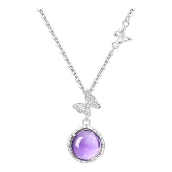 
Chinese gold amethyst necklace for girlfriend