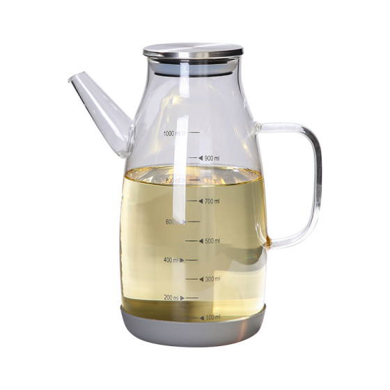 
Oil pot does not stick to oil, household food-grade kitchen special large-capacity hawk beak oil tank pot supplies all-glass oil bottle