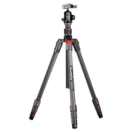 
Manbilli EP-254C camera carbon fiber tripod SLR micro single gimbal set portable mobile phone carbon fiber professional carbon bracket live photography photography trip trip bracket
