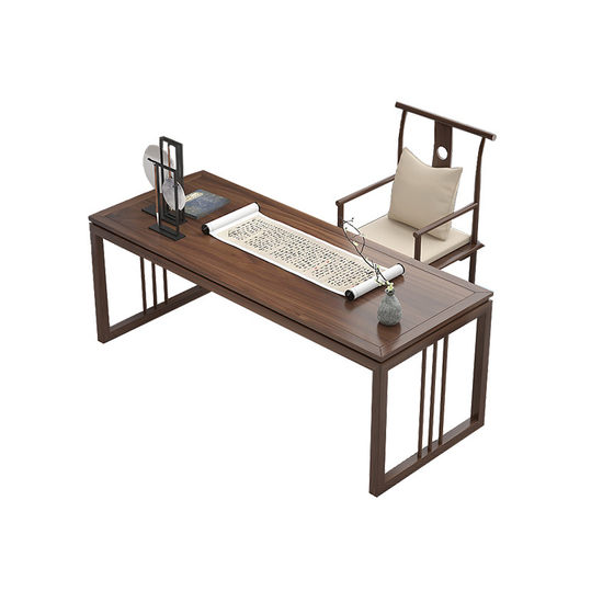 
New Chinese style solid wood desk, old elm wood calligraphy table, calligraphy and painting table, office desk, home writing desk, long table, Chinese culture desk