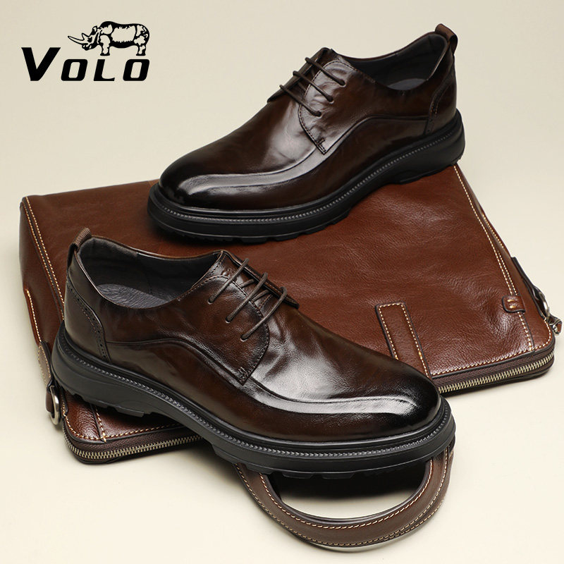 �����ͬ��VOLOϬţƤЬ��ʿ������װ2025�¿���Ƥ�����������Ь 495Ԫ