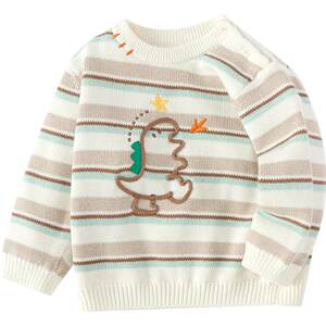 
Balabala boys' knitted sweaters baby baby sweaters autumn and winter new children's striped pullover bottoming shirt thick