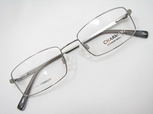 Чарман Шармэн Чистые титановые очки CH8184 GR Серебряный квадрат Мужская коммерческая титановая рама