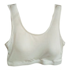 
Underwear for developing girls Silk vest-style lined mulberry silk tube top 100% mulberry silk seamless sports bra