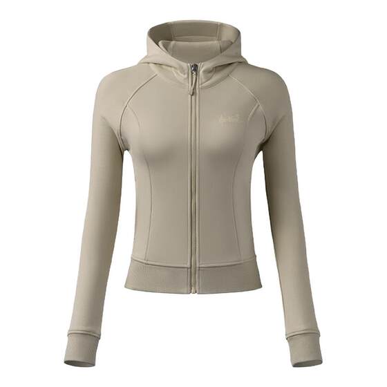 
VfU Sports Sweatshirt Women's Hooded Jacket Warm and Slim Outdoor Running Long Sleeve Fitness Top Casual Autumn and Winter