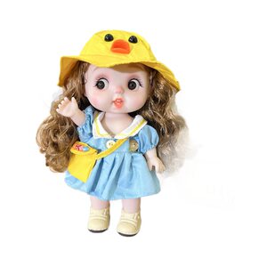 
Cute expression doll girl princess dress up doll girl can change clothes gift children toys 3-6 years old