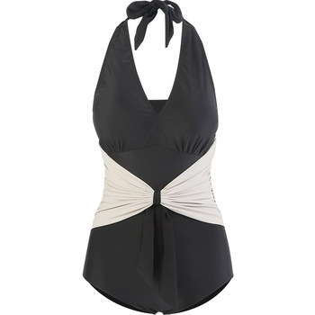 Yimeishan one-piece triangular swimsuit vacation by the sea
