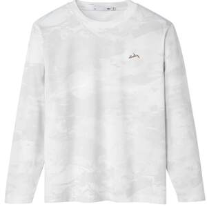 
HLA/Heilan Home Mountain is Not High Series Long-sleeved T-shirt 26 Spring and Summer New Text Embroidery Soft Long-sleeved Men