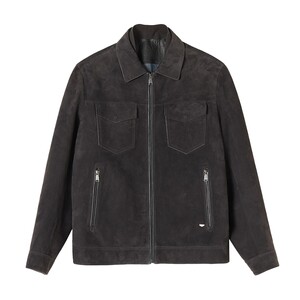 VICUTU/Vico Leather Clothes for Men's Fall New Comfortable Sheepskin Suede Business Casual Versatile Leather Jacket