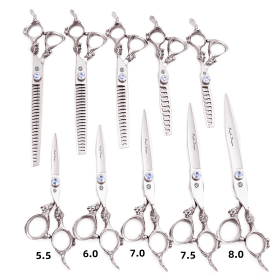 紫龙柄专业理发剪刀平剪鱼骨齿牙剪打薄美发套装7.5/8寸宠物剪刀