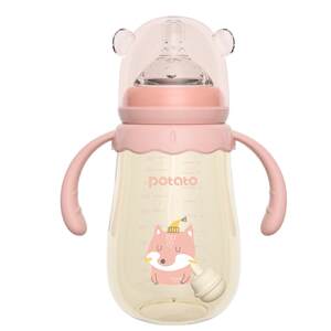 Small potato bottle for 6 months and above weaning ppsu baby straw anti-colic gravity ball newborn baby bottle