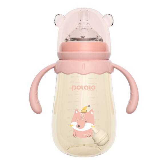 Small potato bottle for 6 months and above weaning ppsu baby straw anti-colic gravity ball newborn baby bottle