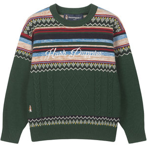 Xiabushi children's clothing children's sweater autumn and winter new style big children's pullover thread boys and girls Christmas atmosphere knitted sweater