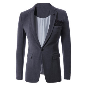 
2026 new leather jacket men's slim-fitting Korean style high-end small suit handsome suit motorcycle PU leather jacket trendy