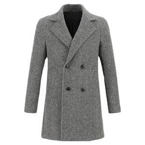 
[Alpaca] LAMPO/Blue Leopard Wool Coat Men's Alpaca Wool Coat Business Casual Wool