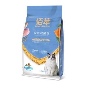 
Baicui Cat Food Salmon Oil Cat Main Food 10kg Adult Cat and Kitten Egg Yolk Nutrition Cat General 20*0.5kg