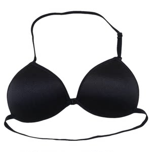 Bikini small breasts Hanging neck sexy front buckleless steel circle underwear light cup girl student bra
