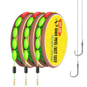 Double Hook Seven Star Float Authentic Line Set Traditional Fishing 7-star Fishing Set Fishing Line Night Glow Super Bright Fishing for Crucian Carp
