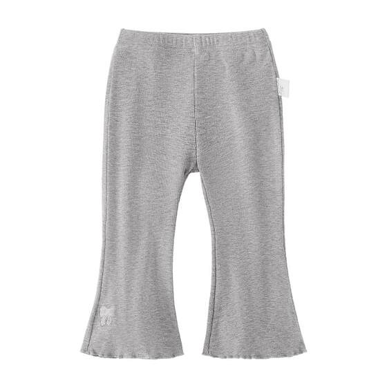 
[7A Antibacterial] Girls' Leggings for Spring Outerwear, Baby Style Lace Flared Pants, French Spring Clothes, Trendy Children's Trousers
