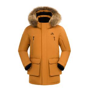 
Pelchhe outdoor 800 puff down jacket men's new winter style women's windproof warm goose down jacket hooded mountaineering parka