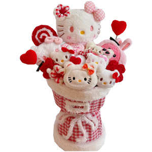 
kitty hello kt doll doll bouquet birthday gift cute kitty gift for girls high-end and practical