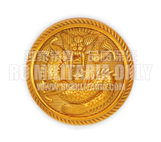 Декорации и Реквизиты для кино ro军事收藏---影视道具镀金大清新军礼服扣日本东京寿屋官造版本