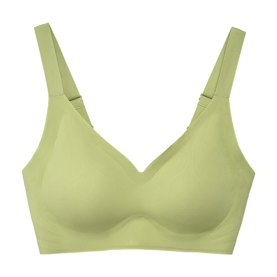 No trace latex underwear Female no steel ring, small breasts gathered, pair of breasts, anti -drooping beautiful vest girl bra