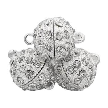 Strong magnet buckle silk scarf small square scarf scarf magnet buckle