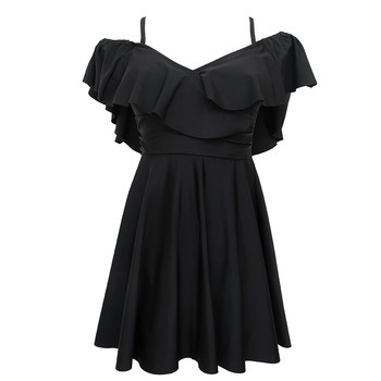 High-looking plus size women's belly-covering and slimming swimsuit