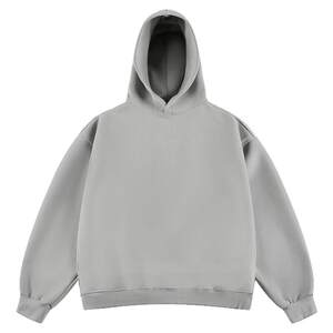 
Hong Kong literary men's gray sweatshirt hooded men's spring short American cleanfit heavyweight boys' hoodie men's style