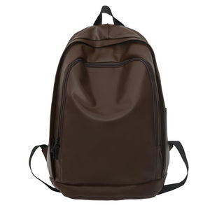 Schoolbag female college student design sense niche wild PU biparta bag men's trend ins, Korean version of Korean high school travel backpack