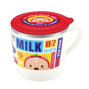 TISOU milk cute cup stainless steel children's water cup kindergarten school milk cup household small water cup summer open
