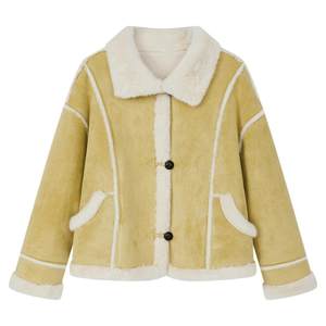 
Kuaiyu Lamb Wool Jacket Women's 2025 New Winter Fur One-piece Loose and Comfortable Thickened Jacket for Little People