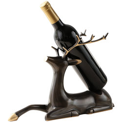 Ruijiahe living room wine cabinet simple brass deer wine rack