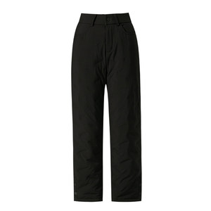 
Yalu Fashion High Waist Down Pants Women's Outerwear Loose Straight Plus Velvet Thickened White Duck Down Coldproof Warm Cotton Pants