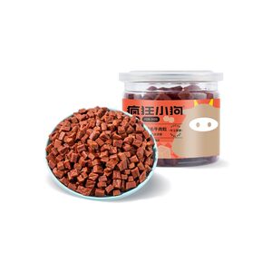 
Crazy puppy snacks beef pellets pet jerky pomeranian dog snacks small dog teeth grinding nutrition dog training rewards