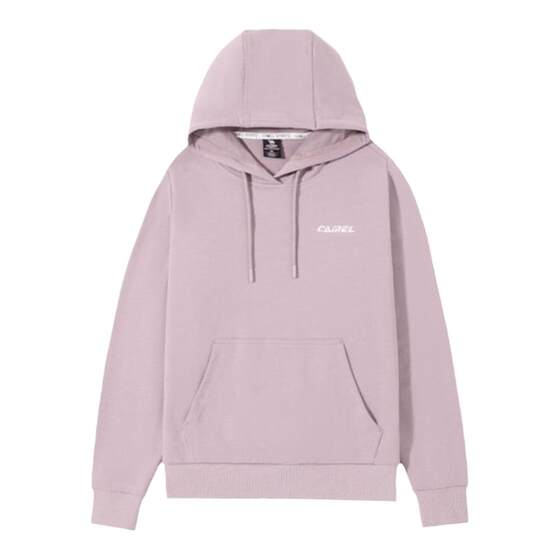 Camel sports hooded sweater women's sportswear winter pure color casual coat coat men's running sports long sleeve top
