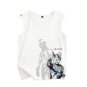 
Children's vest Ultraman Boys Summer Thin Cotton Sleeveless T-shirt Boy Wearing Baby Base Top Handsome