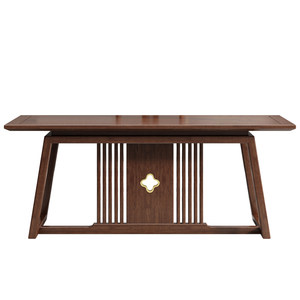 
New Chinese style solid wood desk writing desk home office desk computer desk walnut desk study furniture calligraphy desk