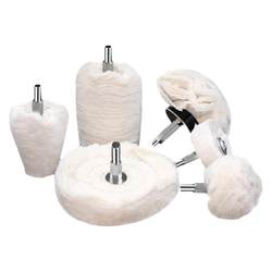 Cloth wheel grinding head mirror 6mm handle polishing wheel