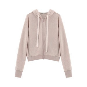 
[Xizhi] Soft fufu lazy suit skin-friendly and warm double-sided velvet hooded sweatshirt/floor mopping pants-WT119NJ