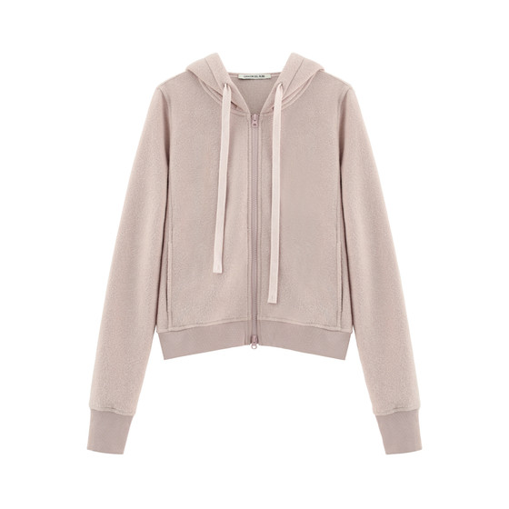 
[Xizhi] Soft fufu lazy suit skin-friendly and warm double-sided velvet hooded sweatshirt/floor mopping pants-WT119NJ